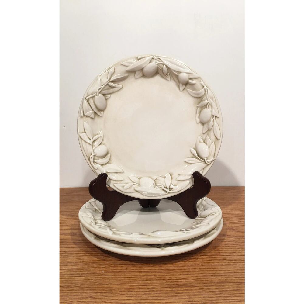ONE (of Multiple) Vintage WILLIAMS SONOMA "Tuscan Olive" Salad Plate  (Italy)